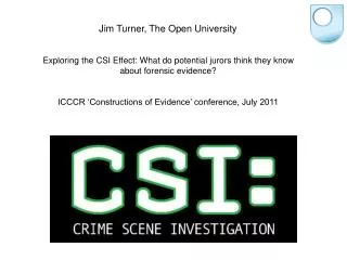 Jim Turner, The Open University
