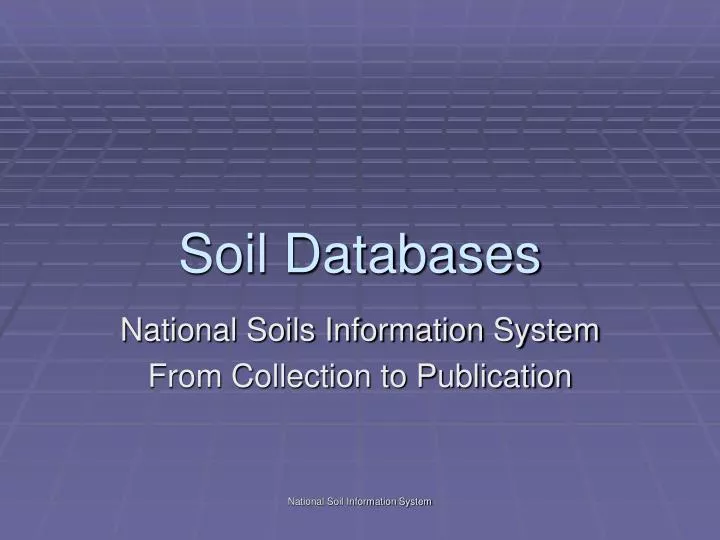 soil databases