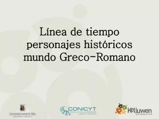 Línea de tiempo personajes históricos mundo Greco-Romano