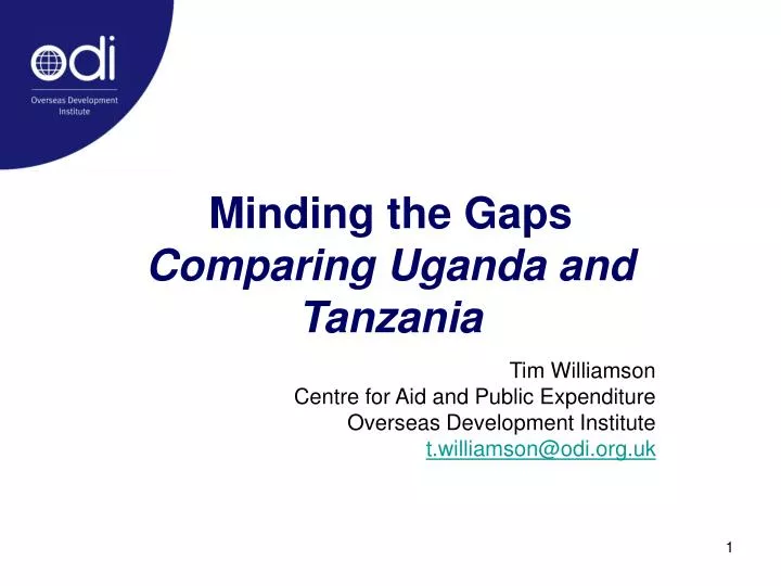 minding the gaps comparing uganda and tanzania