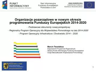 Organizacje pozarządowe w nowym okresie programowania Funduszy Europejskich 2014-2020
