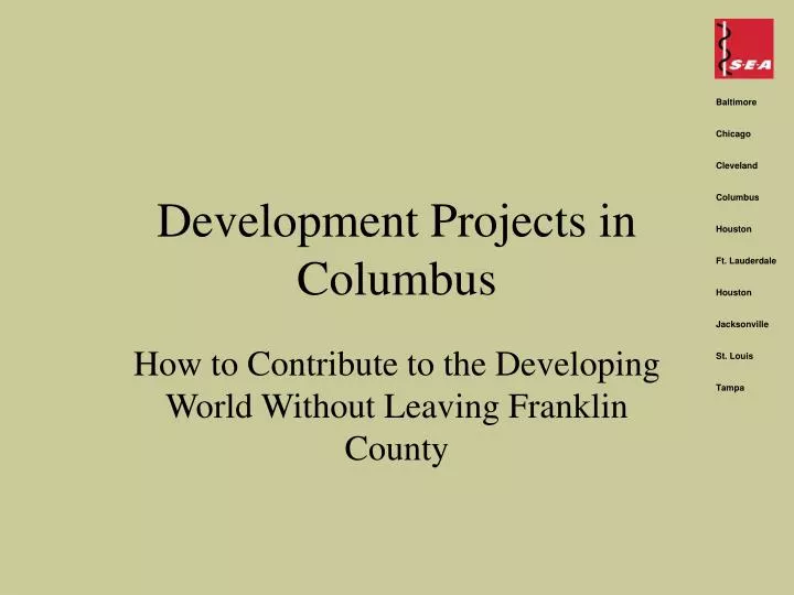 development projects in columbus