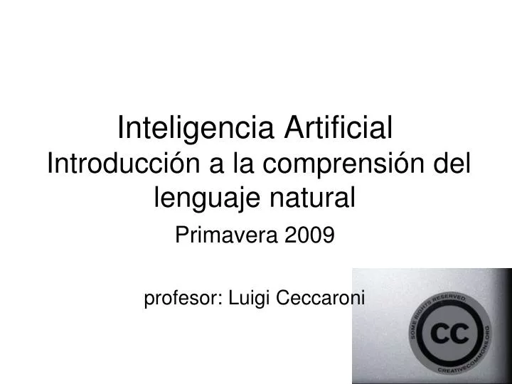inteligencia artificial introducci n a la comprensi n del lenguaje natural