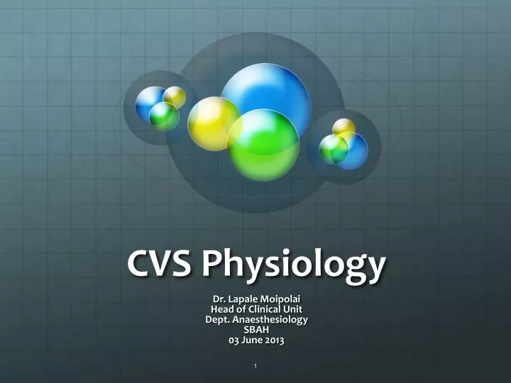 cvs physiology