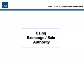 GSA Office of Government-wide Policy