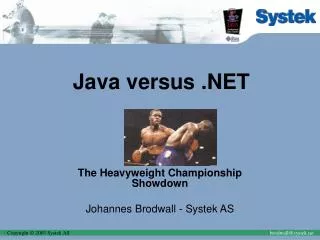 Java versus .NET