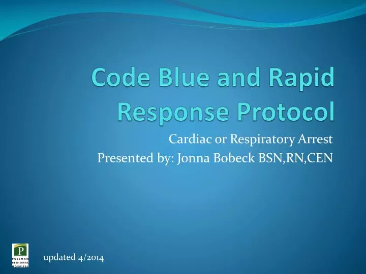 code blue and rapid response protocol
