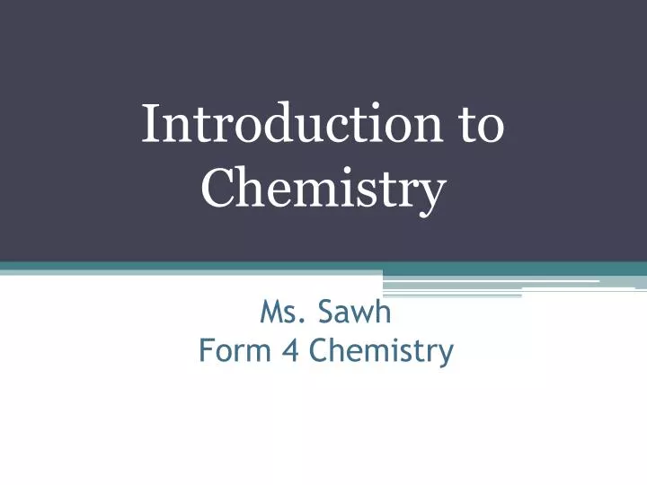 ms sawh form 4 chemistry