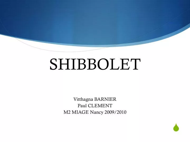 shibbolet