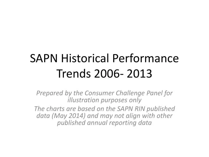 sapn historical performance trends 2006 2013