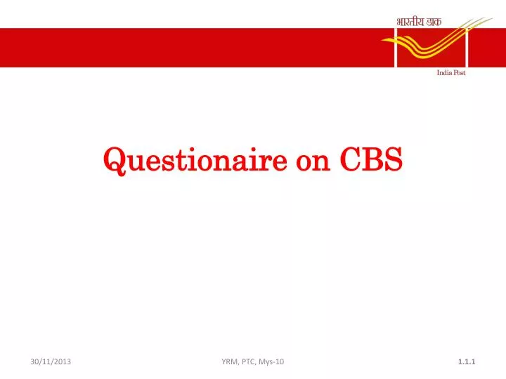 questionaire on cbs