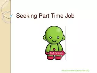 Seeking Part Time Job