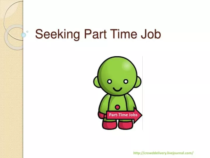 seeking part time job
