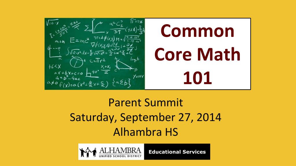 PPT - Common Core Math 101 PowerPoint Presentation, free download - ID ...