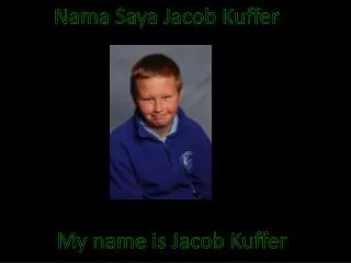 Nama Saya Jacob Kuffer