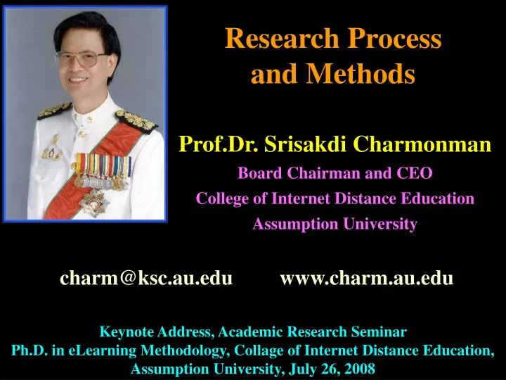 research process and methods