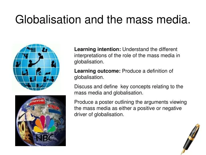 globalisation and the mass media