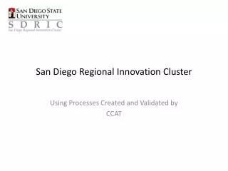 San Diego Regional Innovation Cluster