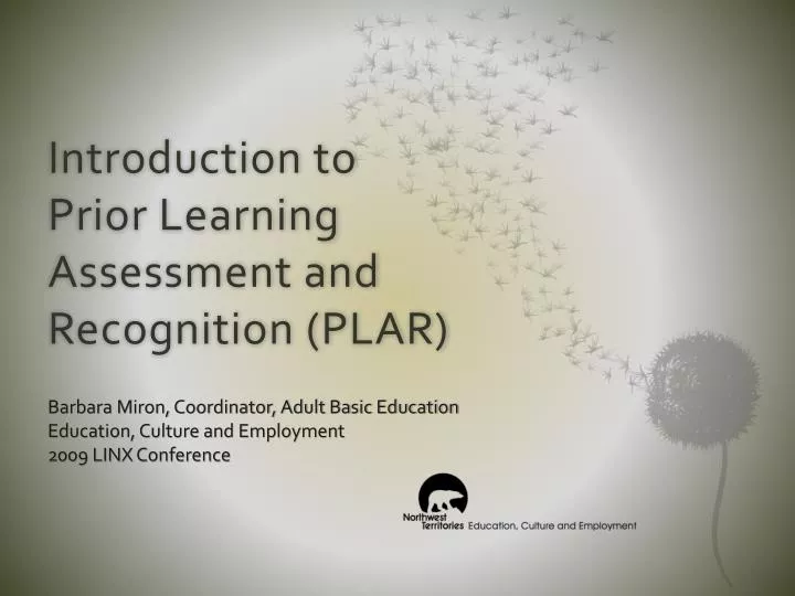 introduction to prior learning assessment and recognition plar