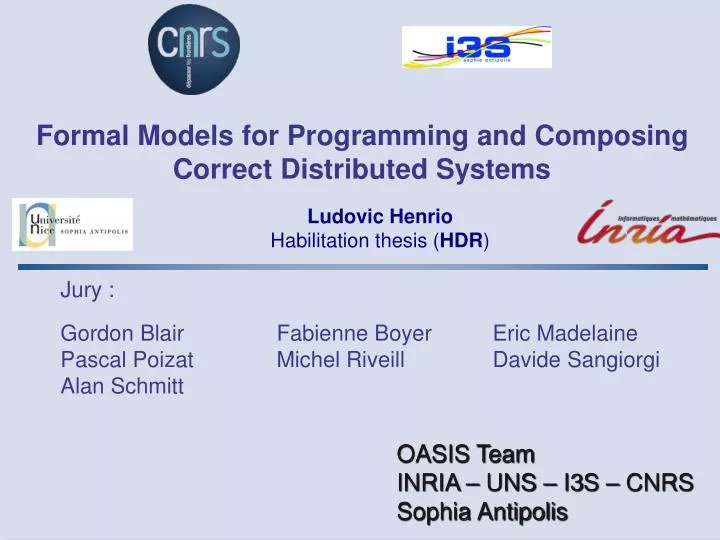 formal models for programming and composing correct distributed systems