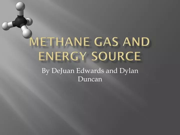 methane gas and energy source