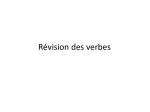 Révision des verbes - slide 1