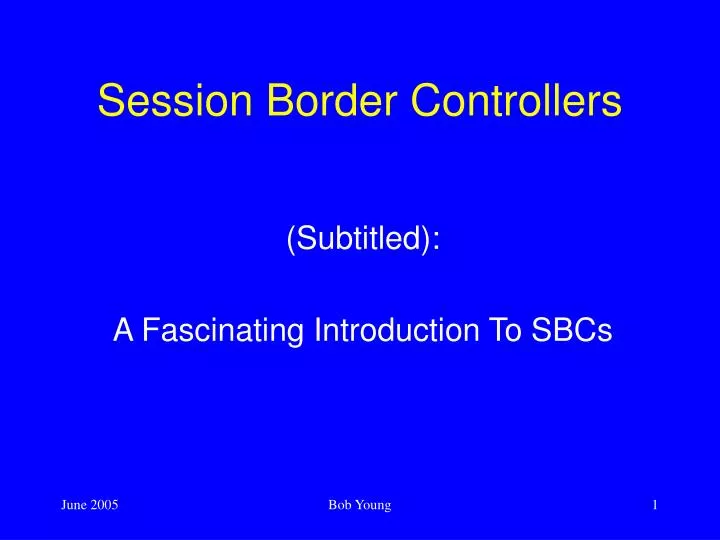 session border controllers
