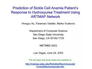 Prediction of Sickle Cell Anemia Patient’s Response to Hydroxyurea Treatment Using ARTMAP Network