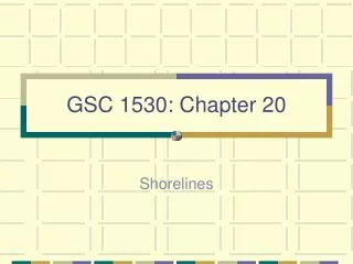 GSC 1530: Chapter 20