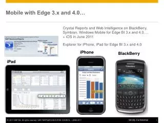 Mobile with Edge 3.x and 4.0…