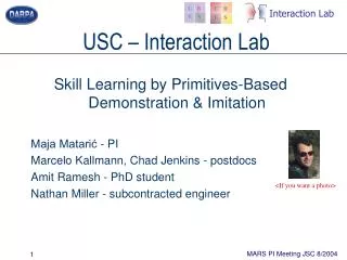 USC – Interaction Lab