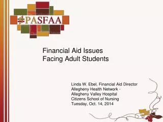 Financial Aid Issues Facing Adult Students