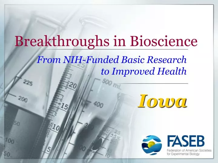 breakthroughs in bioscience