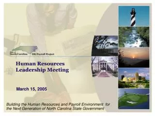 Human Resources Leadership Meeting