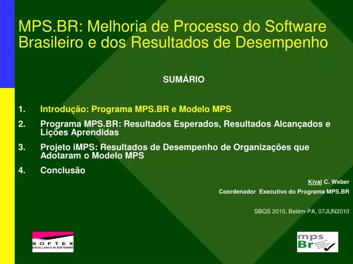 mps br melhoria de processo do software brasileiro e dos resultados de desempenho