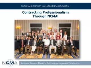 Contracting Professionalism Through NCMA !