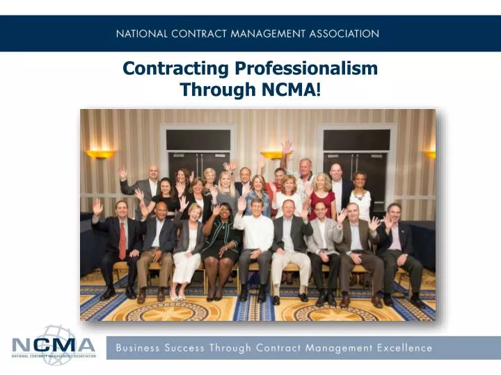 contracting professionalism through ncma
