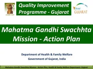 Mahatma Gandhi Swachhta Mission - Action Plan