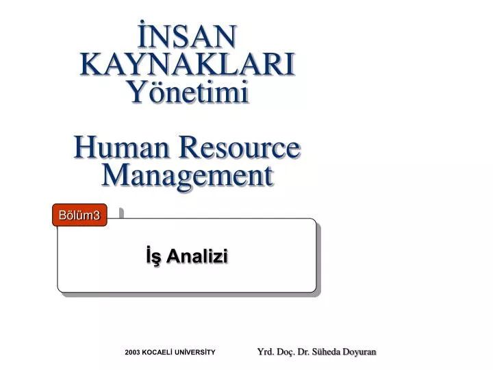 nsan kaynaklari y netimi human resource management