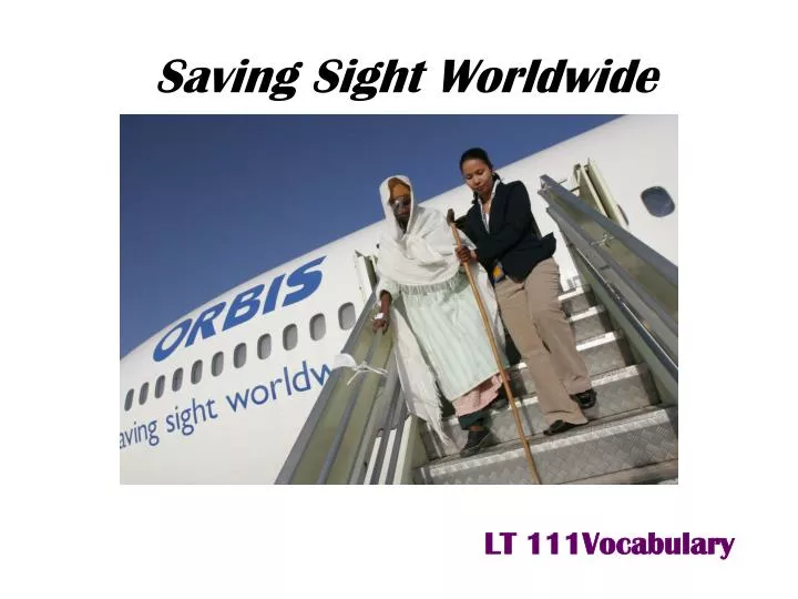 saving sight worldwide