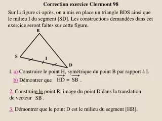 Correction exercice Clermont 98