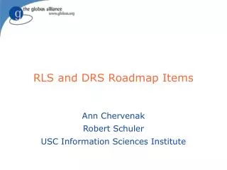 RLS and DRS Roadmap Items