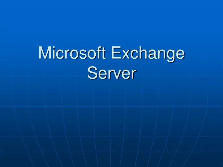 microsoft exchange server