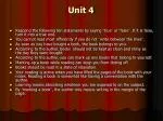 Unit 4 - slide 1