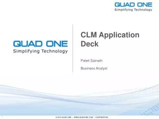 CLM Application Deck