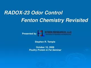 RADOX-23 Odor Control