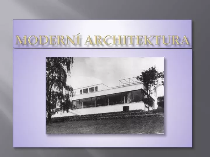 modern architektura