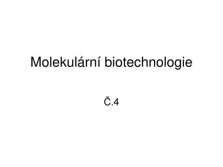 molekul rn biotechnologie