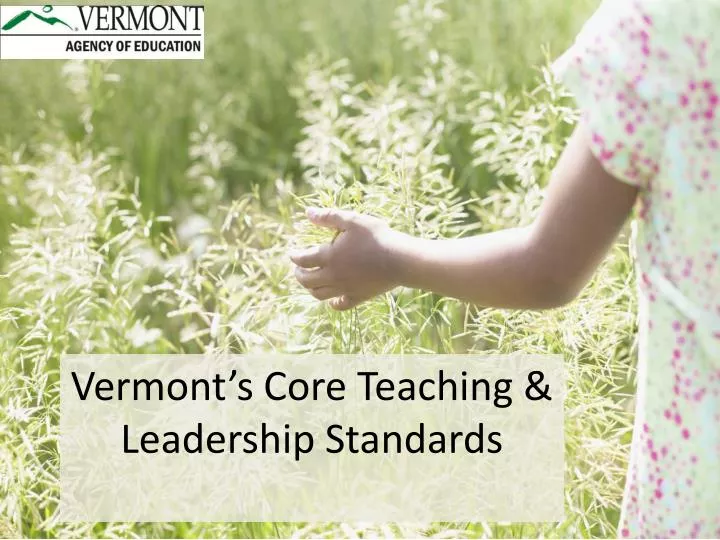 vermont s core teaching leadership standards