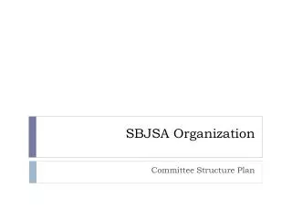 SBJSA Organization